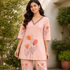 Chiffon Cord set with elegant look