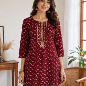 Pure Cotton Short Kurta