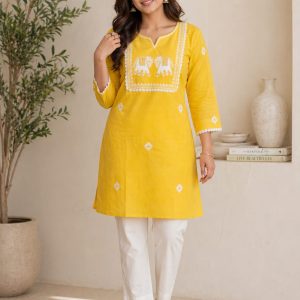 Pure Cotton Short Kurta