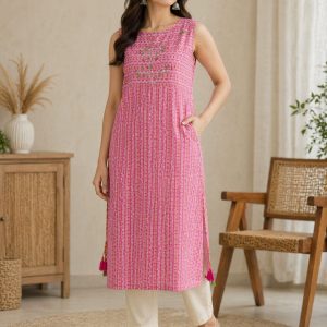 Pure Cotton Kurta with dori